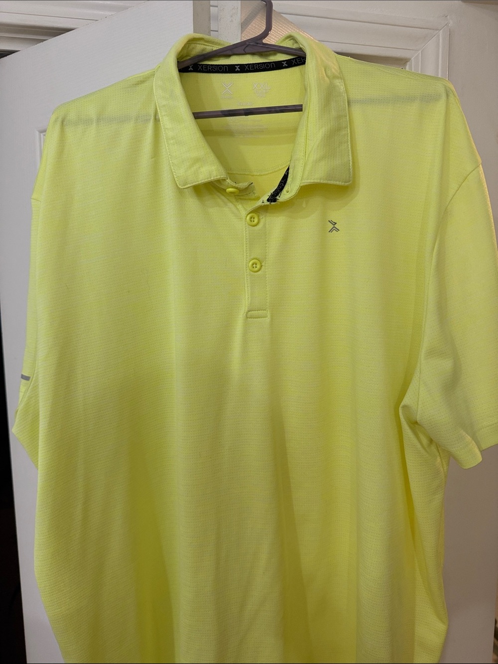 Xersion Men’s Neon Yellow Performance Polo